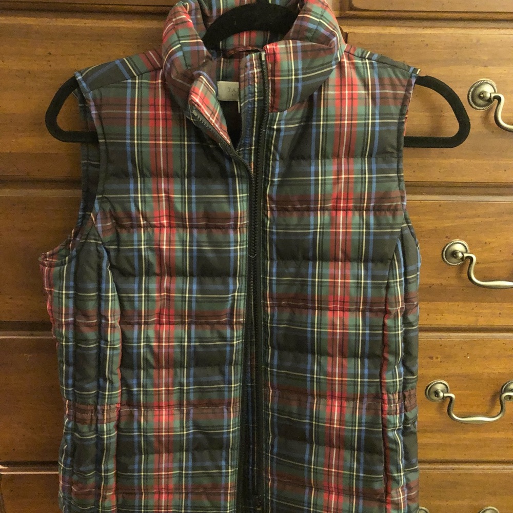 Talbots Macbeth Tartan Plaid Puffer Vest